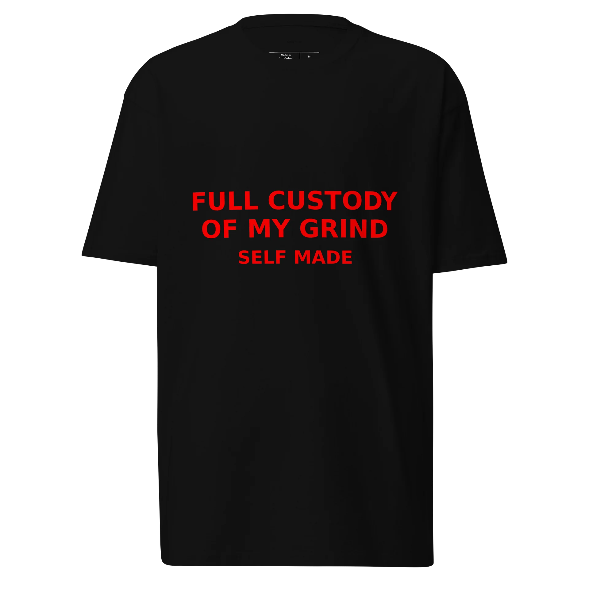 Full Custody of My Grind – Self Made (Red on Black Edition) product image (1)