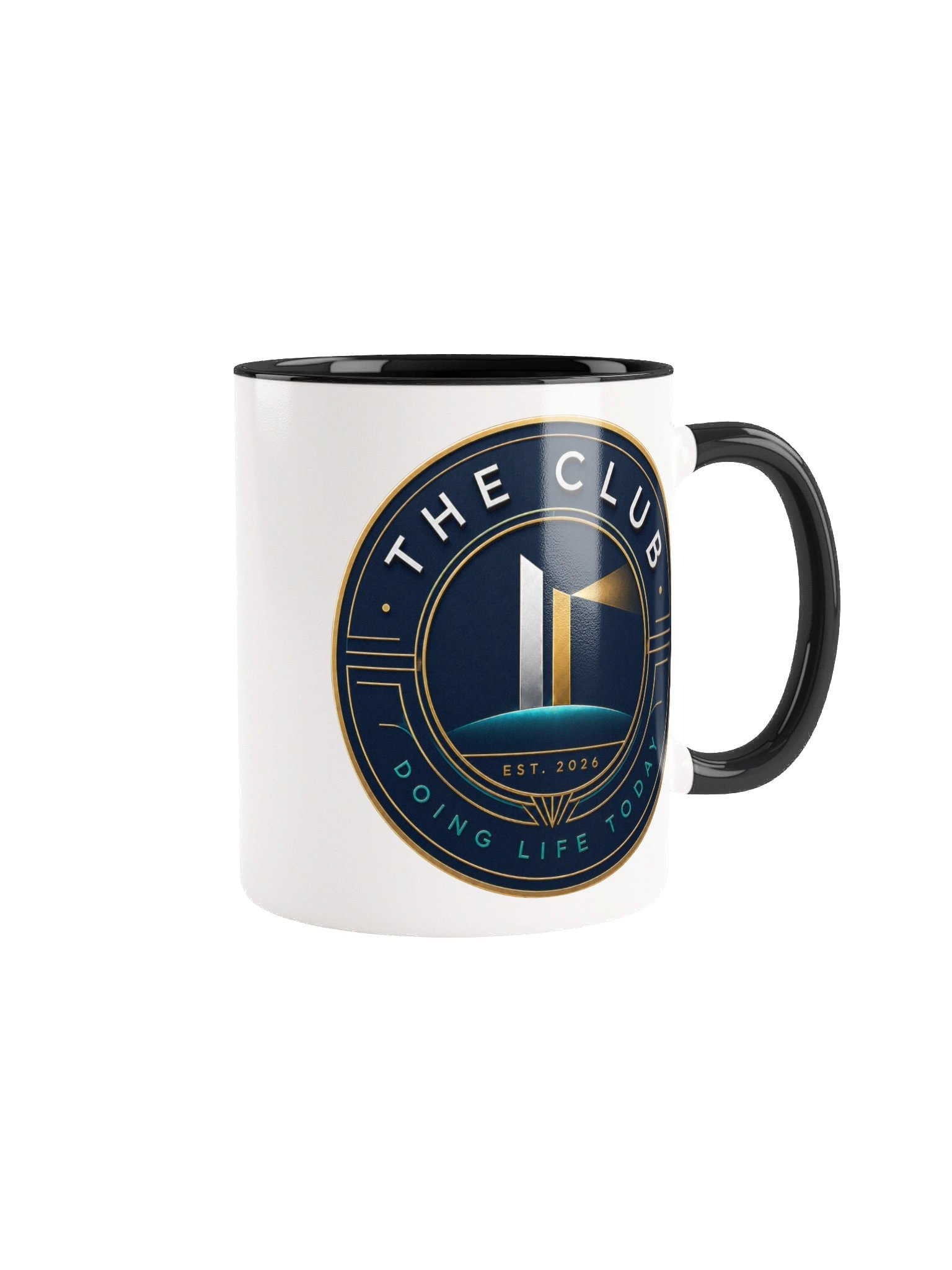 The Club Heritage Badge White Mug product image (1)