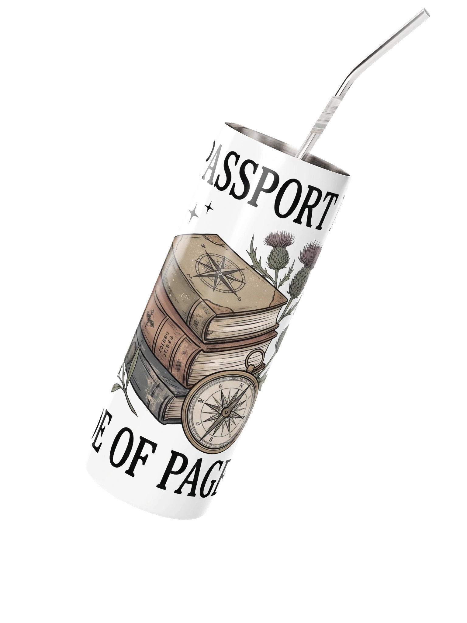 My Passport Is Made of Pages Tumbler product image (2)