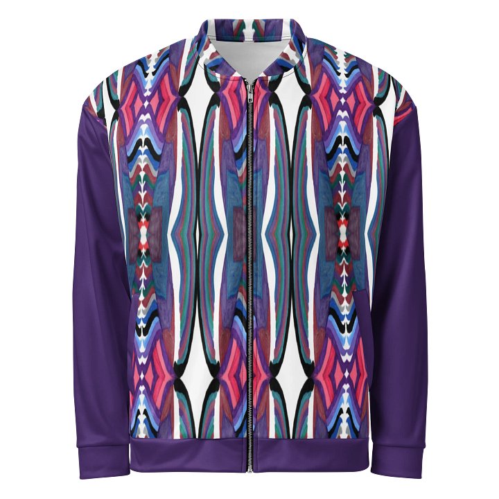 "SerpAntine" on a Bomber Jacket (purple accents) product image (1)