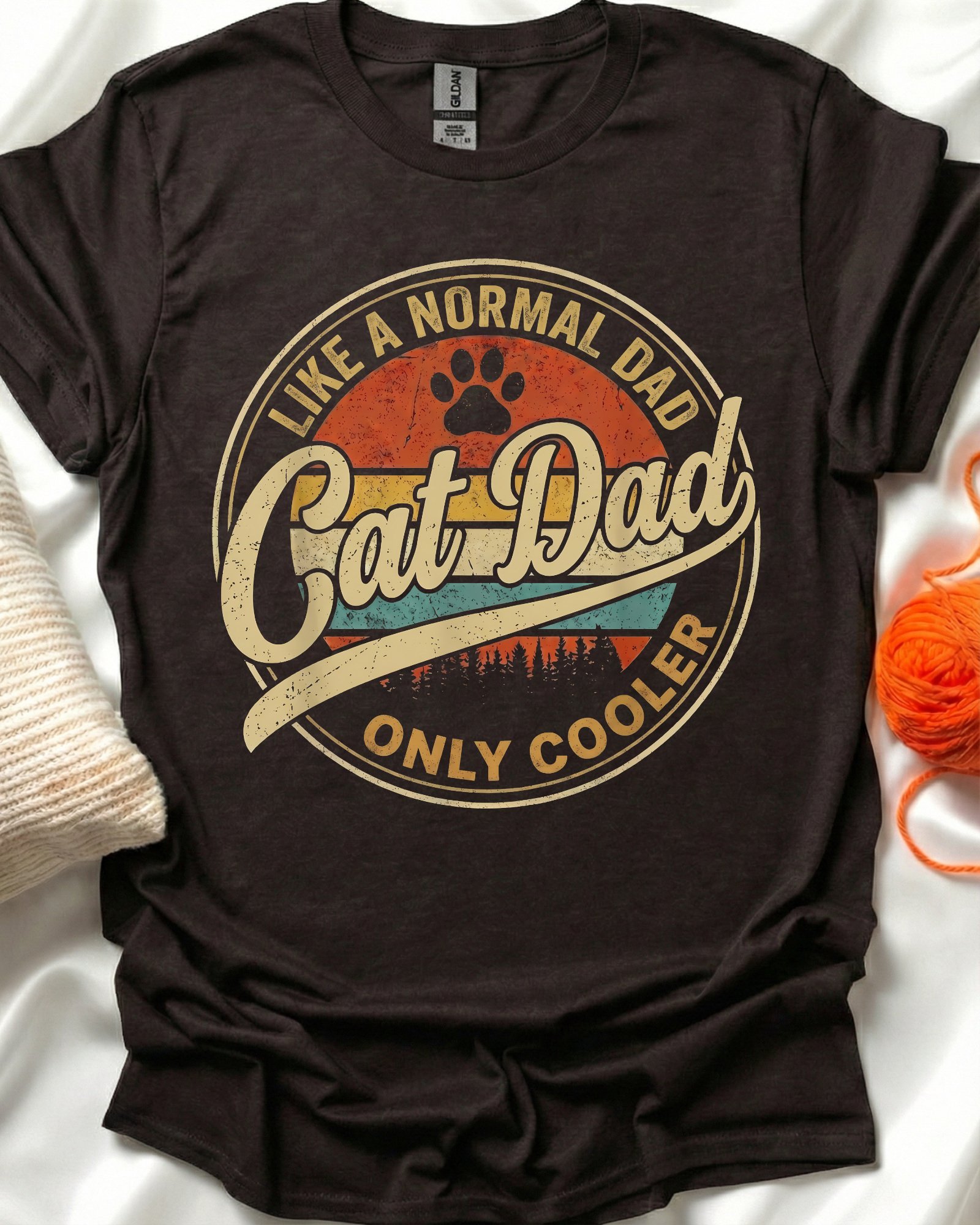 Cool Cat Dad T-Shirt product image (1)