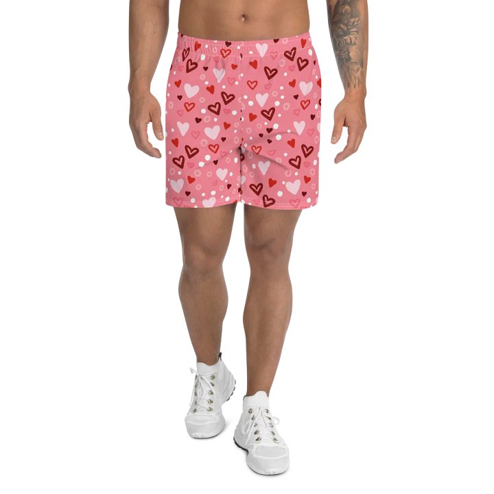 Heart Print Men's Shorts product image (2)