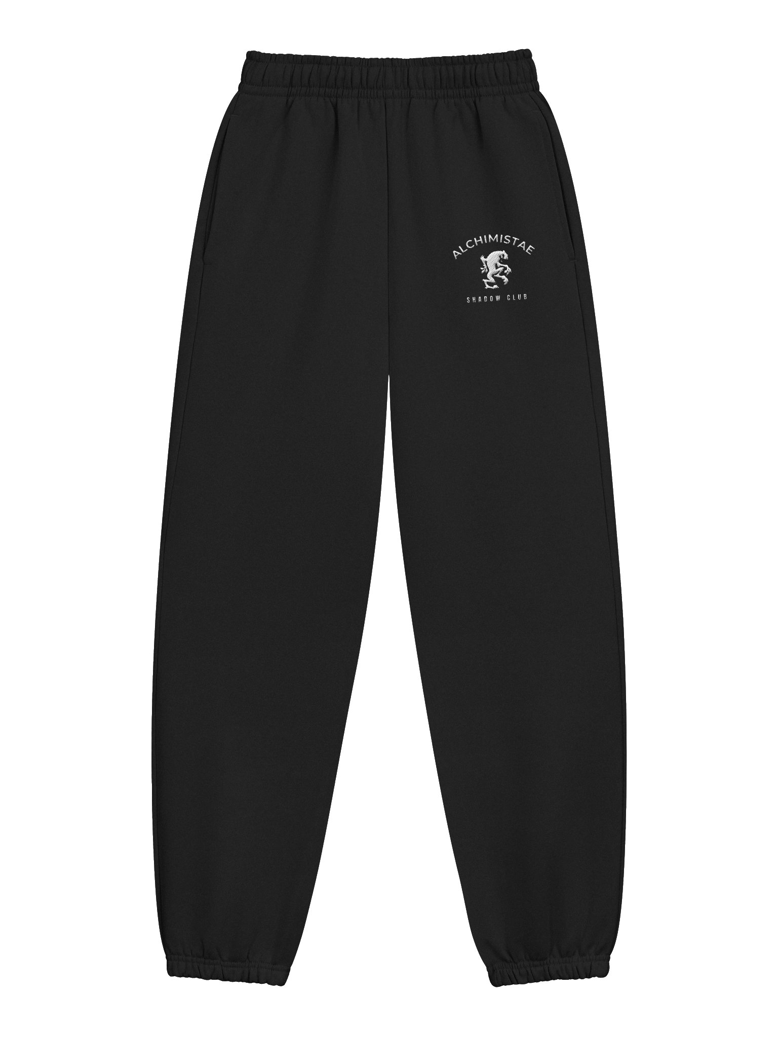 JOGGER NOIR UNISEXE EN COTON ÉPAIS – THE SHADOW CLUB product image (1)