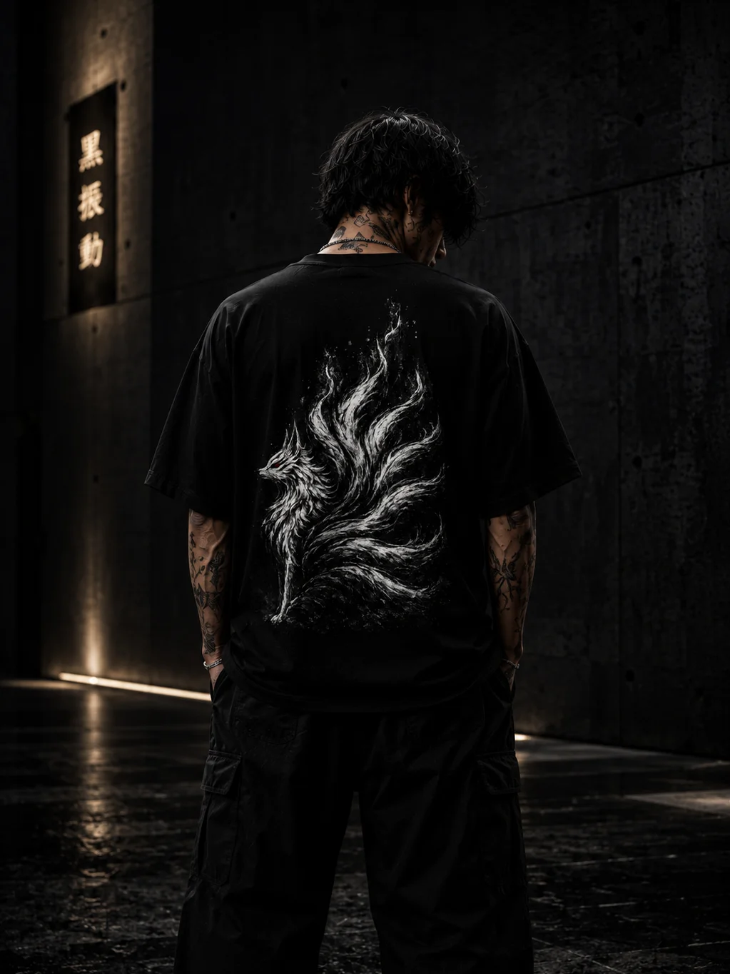 Void Kitsune Oversized Anime T-Shirt | KuroVibes product image (12)