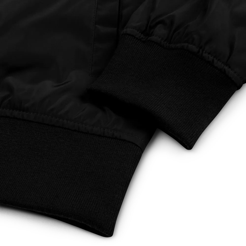 Very Demure Cute Ghost Embroidered Premium Recycled Bomber Jacket product image (8)