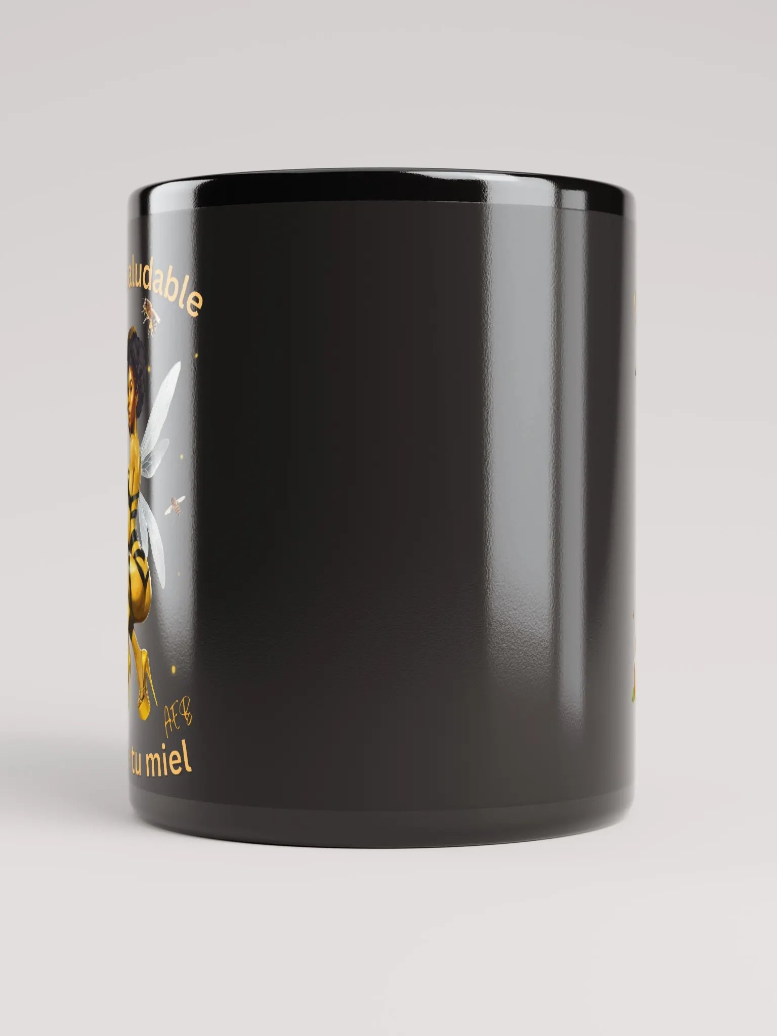 Bee Buzz Black Mug product image (9)