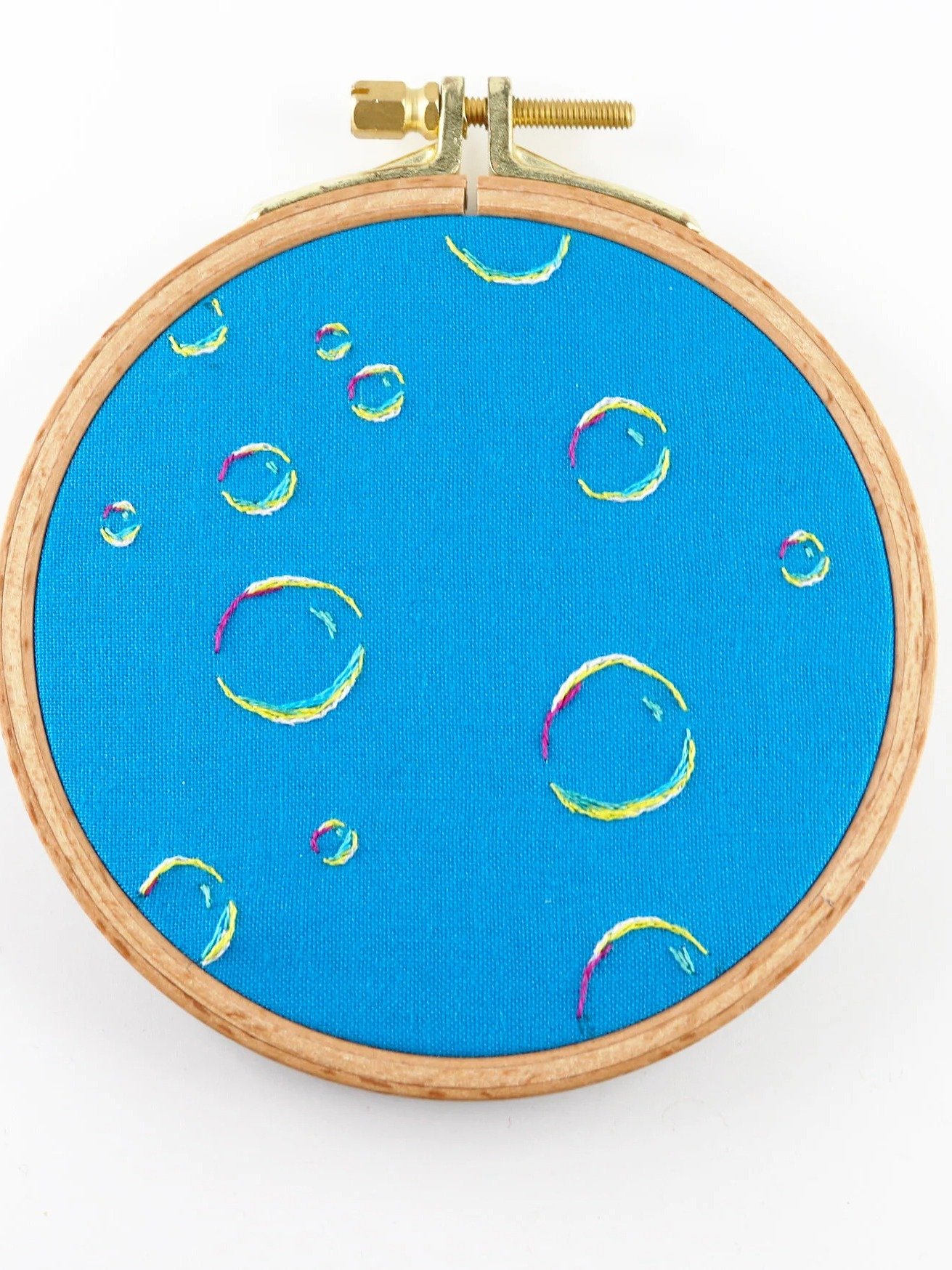 Rainbow Bubbles Hand Embroidery Pattern – Beginner Tutorial (PDF Pattern) product image (5)