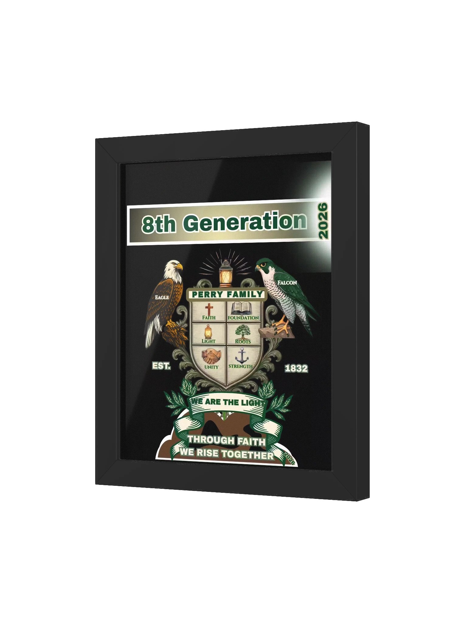 8th Generation Perry Family Reunion 2026 Framed Poster – 8" x 10" Legacy Edition product image (3)