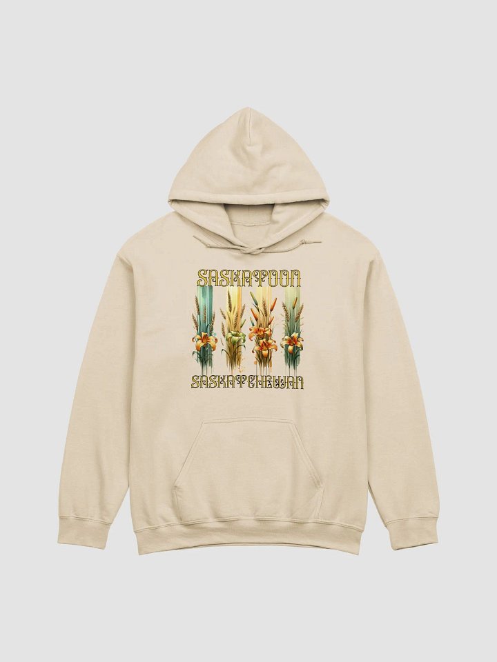 Saskatoon Saskatchewan 4 Vertical Tiger Lily Wheat Art Deco Hoodie product image (19)
