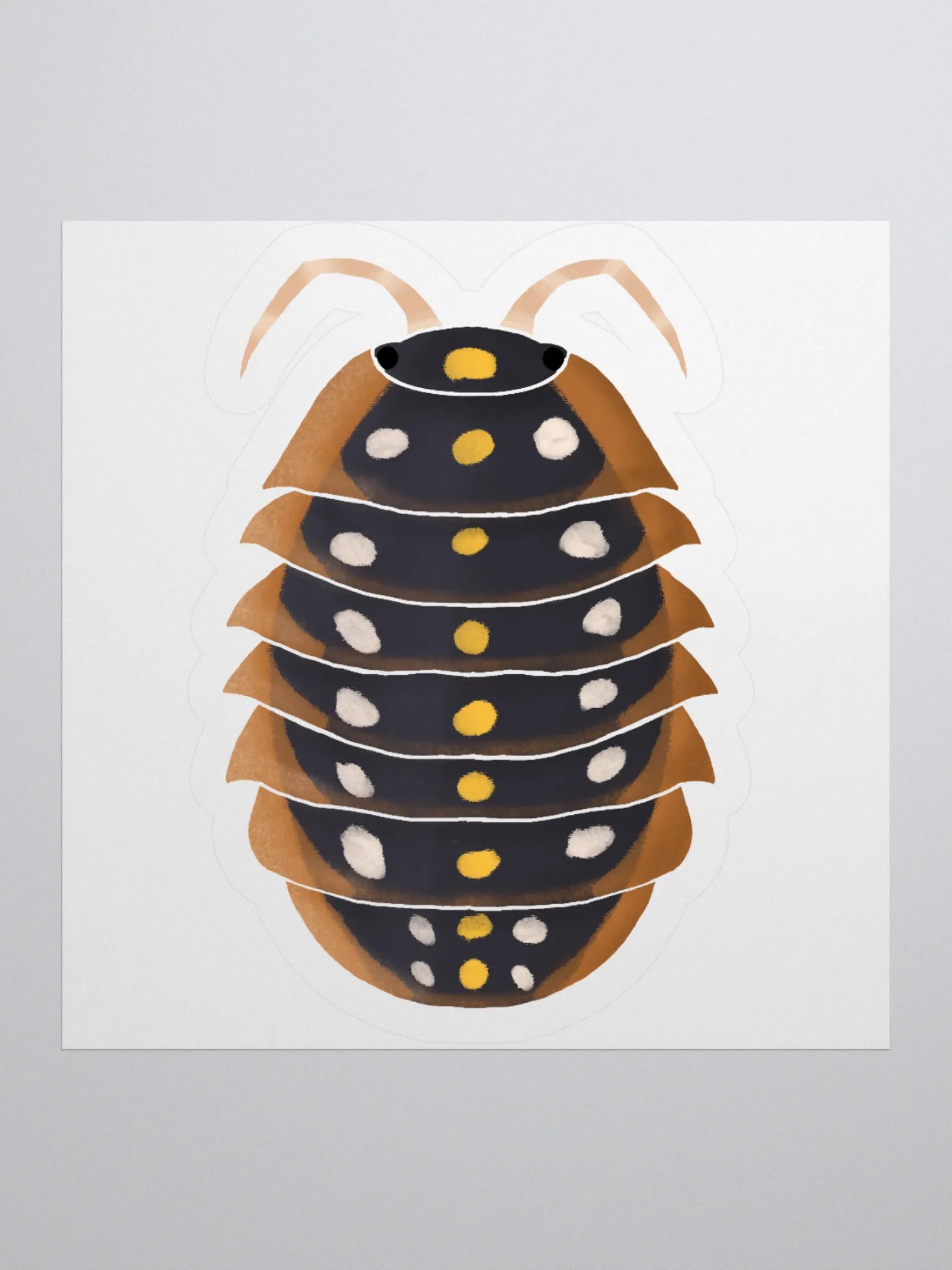 Clown Isopod Sticker product image (2)