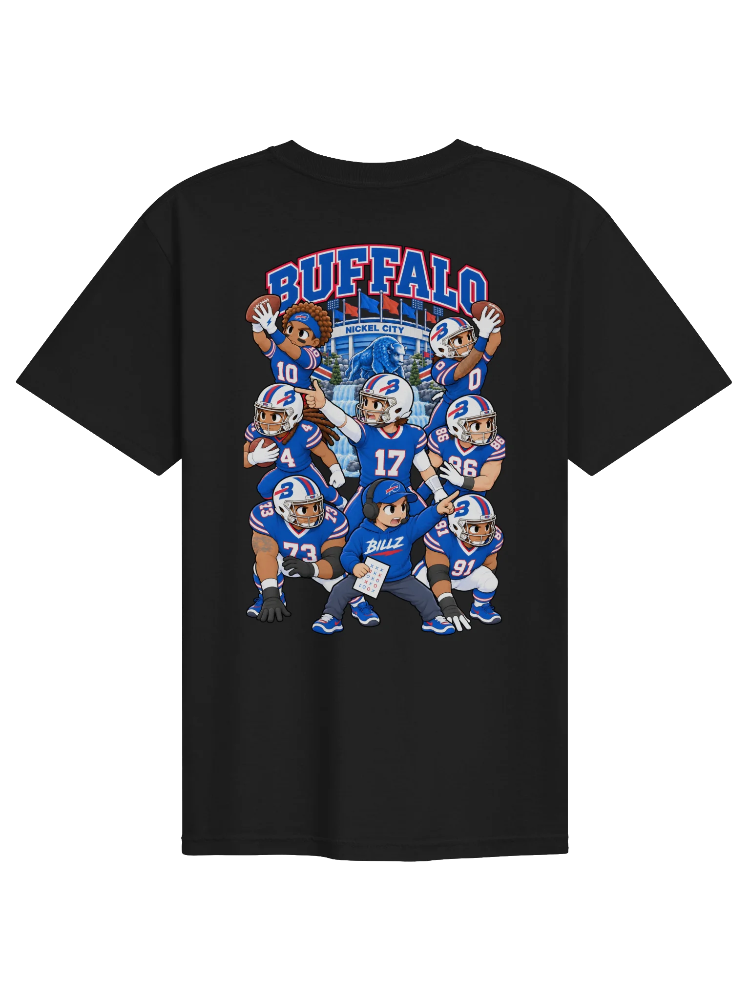 Buffalo Football 2026 Animated Player Back Print T-Shirt product image (2)
