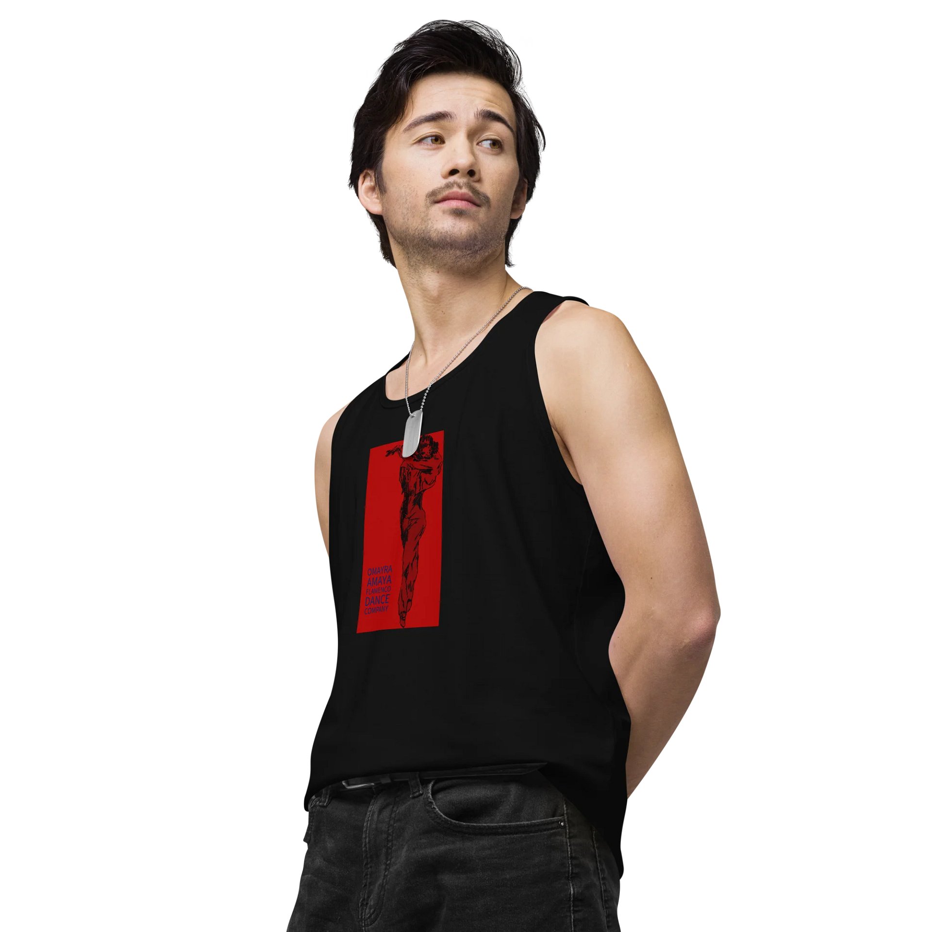 "Carmen" Unisex sleeveless T-Shirt - Red/Black product image (3)