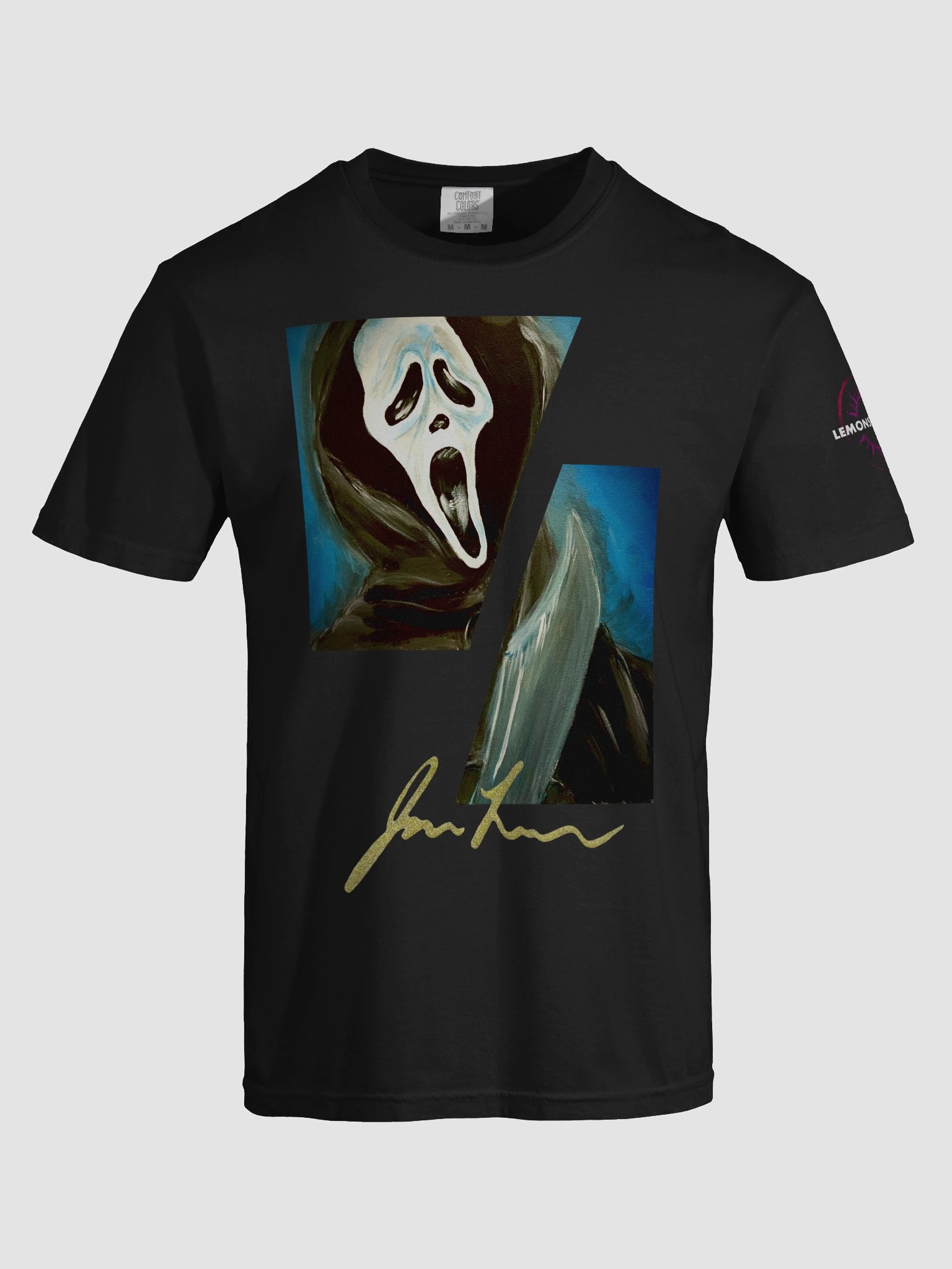Ghostface with a Knife Split Design Tee product image (87)