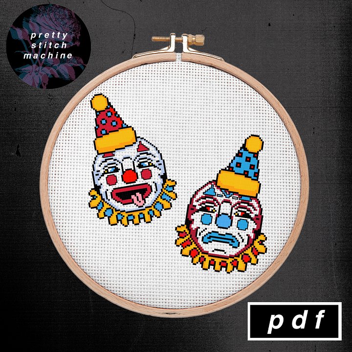 Bert Grimm Clown Sun & Moon Pattern Set product image (2)
