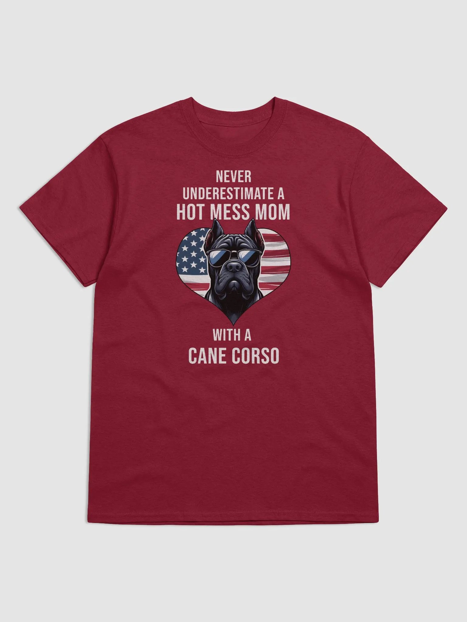 Never Underestimate a Hot Mess Mom with a Cane Corso T-Shirt product image (1)