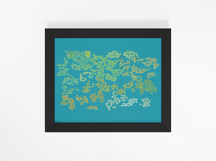 A Monster's Expedition Map - Framed Print product image (1)