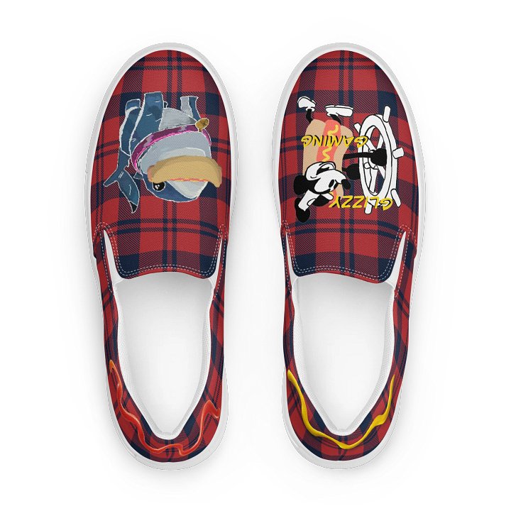 Captain Glizzy Plaid Slip-Ons product image (1)