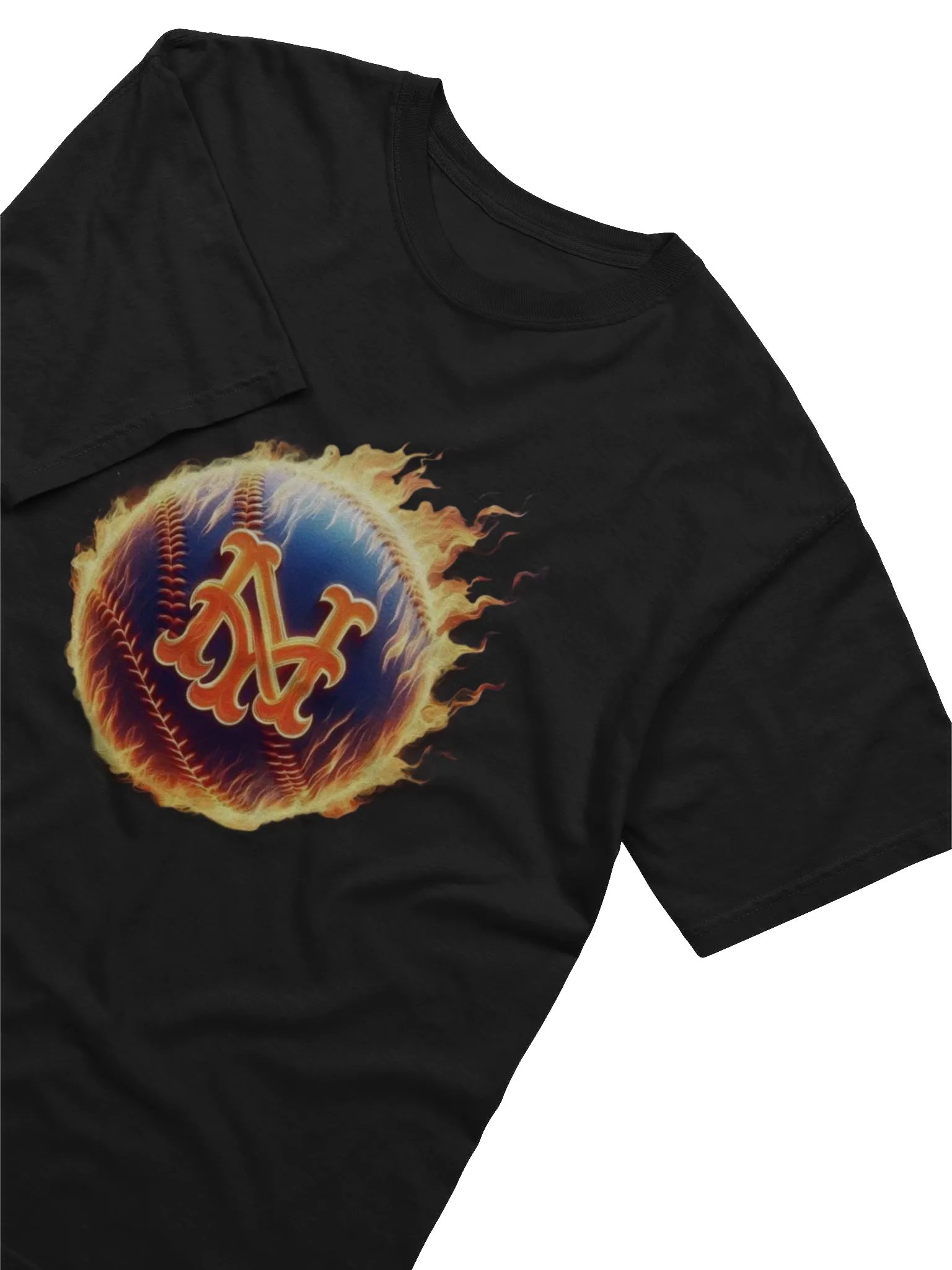 Flaming Baseball Logo Tee product image (12)