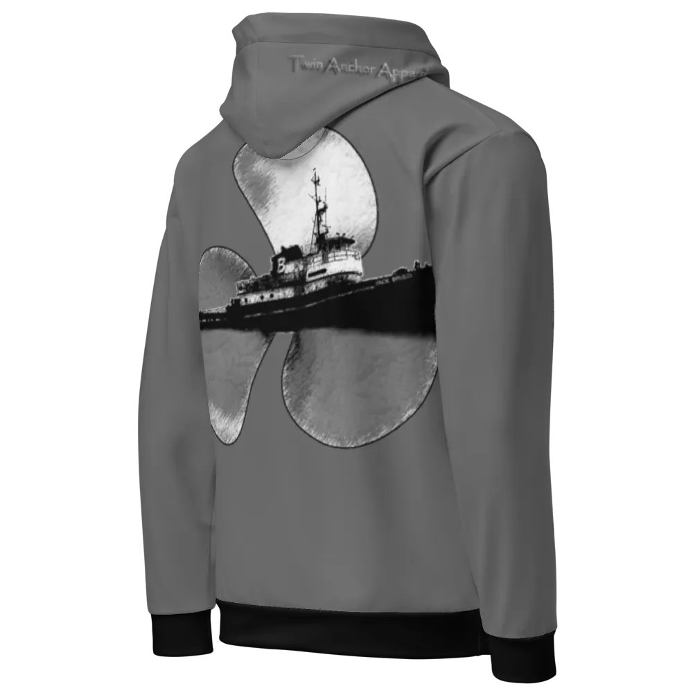3 Prop & Jack Brusco Tug (Gray) – Performance Marine Wear | Twin Anchor Apparel North Current Line product image (10)