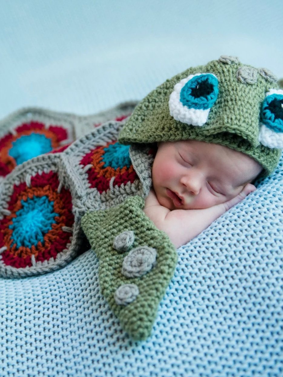 Hooded Sea Turtle Blanket Crochet Pattern product image (6)