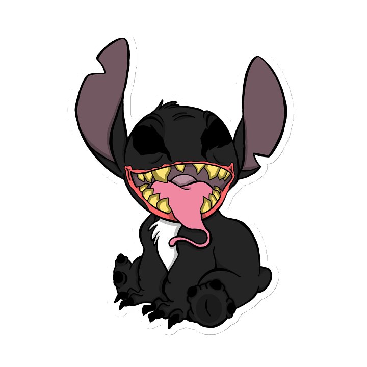 Stitch X Venom Die-Cut Magnet product image (2)