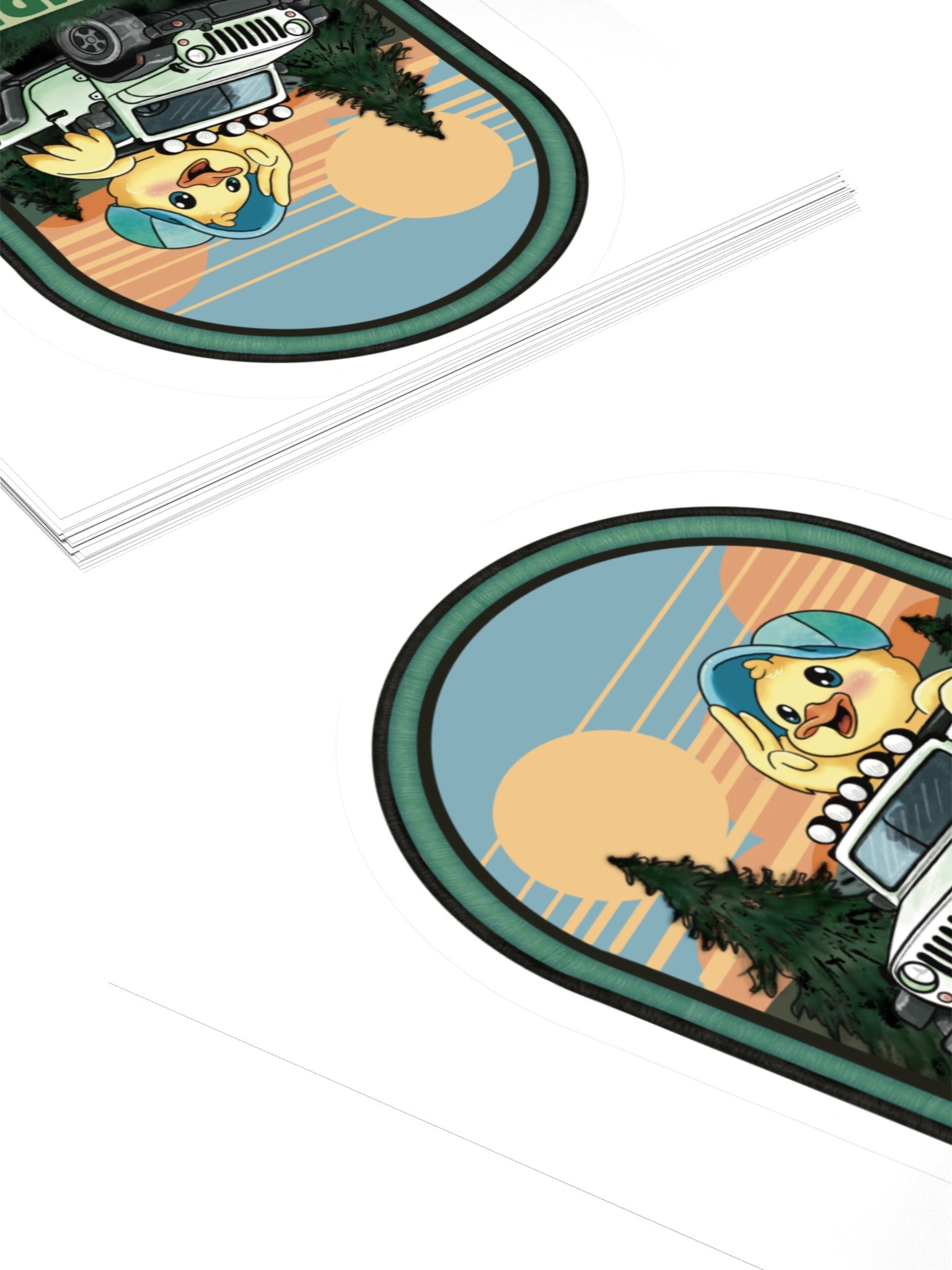 Gatlinburg Jeep Invasion Duck — Event Edition Sticker KissCut product image (10)