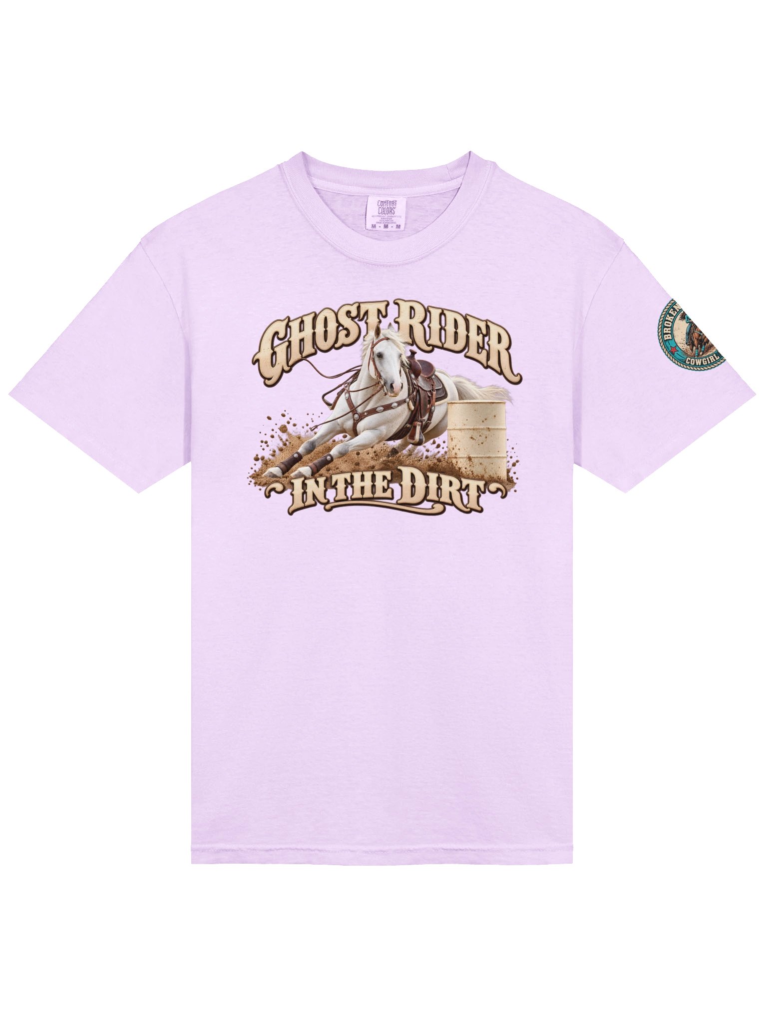 Ghost Rider In The Dirt Barrel Racing T-Shirt | BROKEN RODEO™ product image (228)