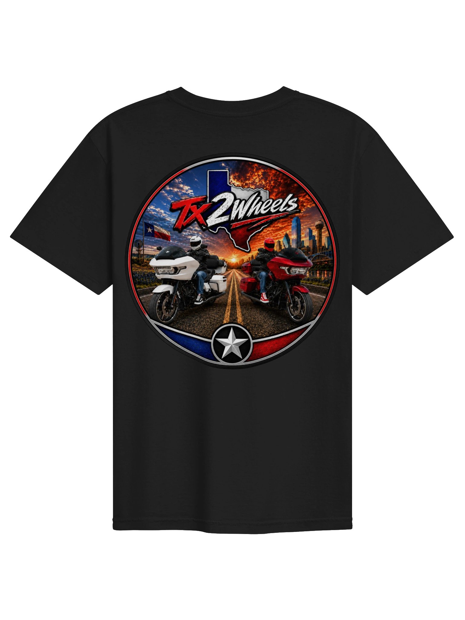 Tx2Wheels T-shirt product image (2)