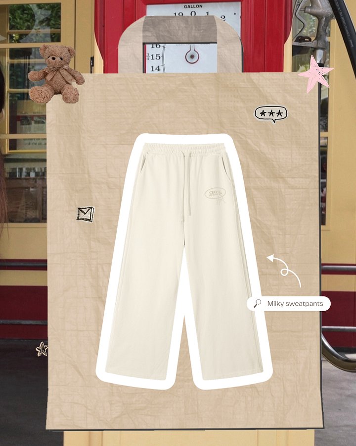 Milky sweatpants product image (1)