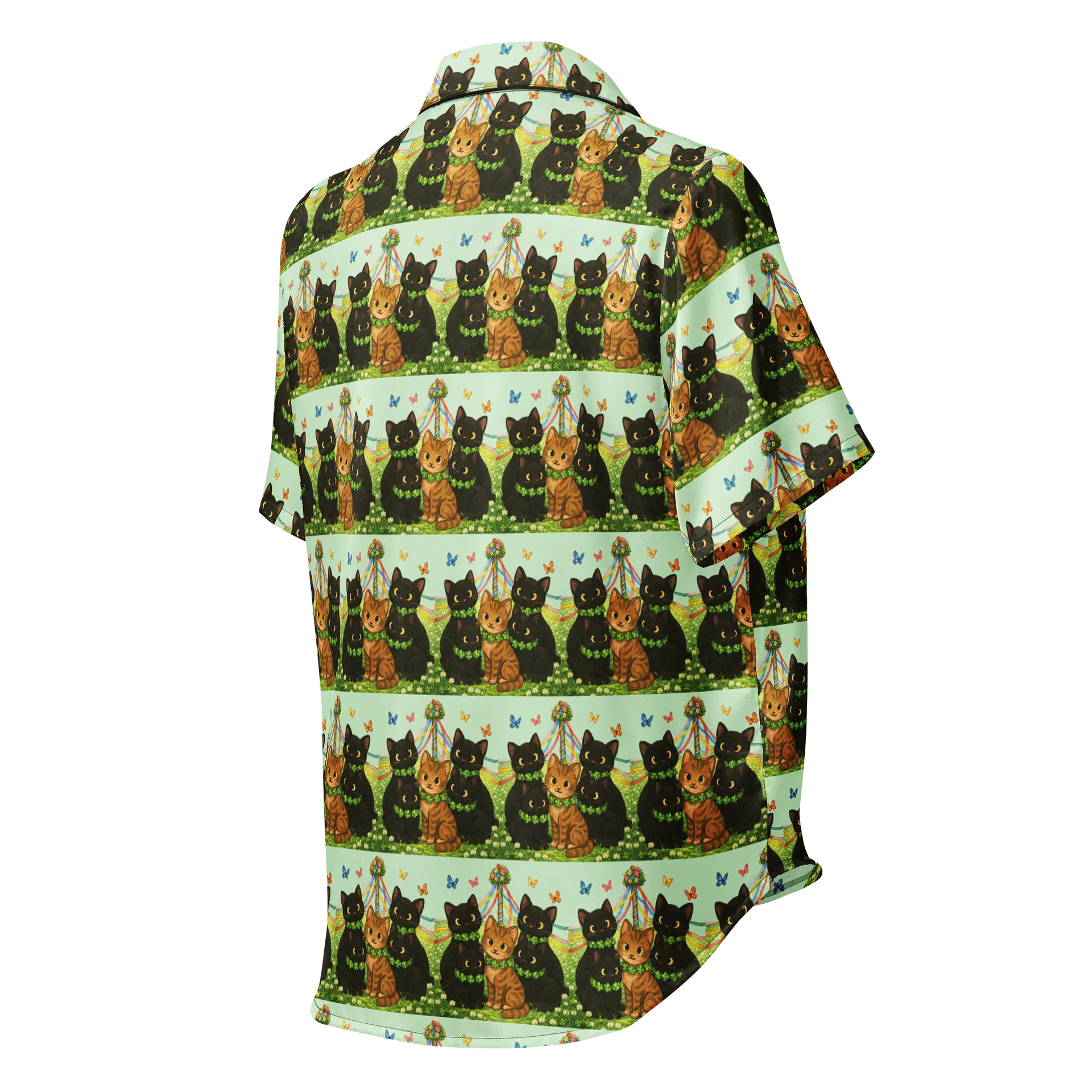 Cat brigade spring Silky Pajama Top product image (2)