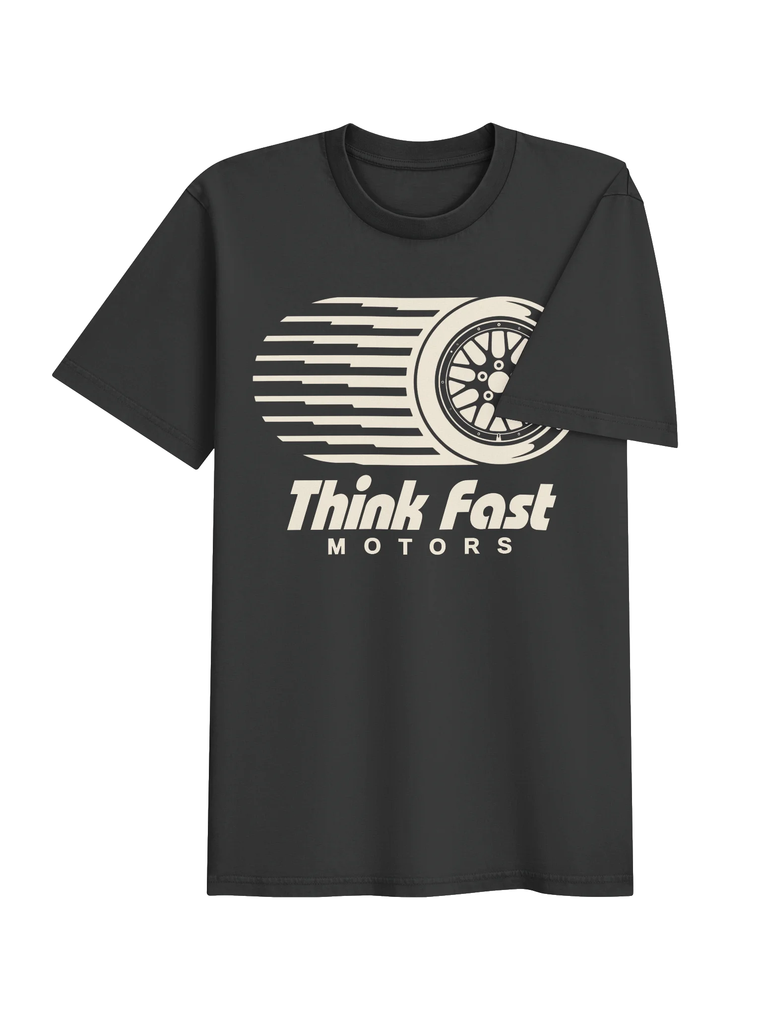 Think Fast Motors Speed Wheel Tee - Black product image (4)