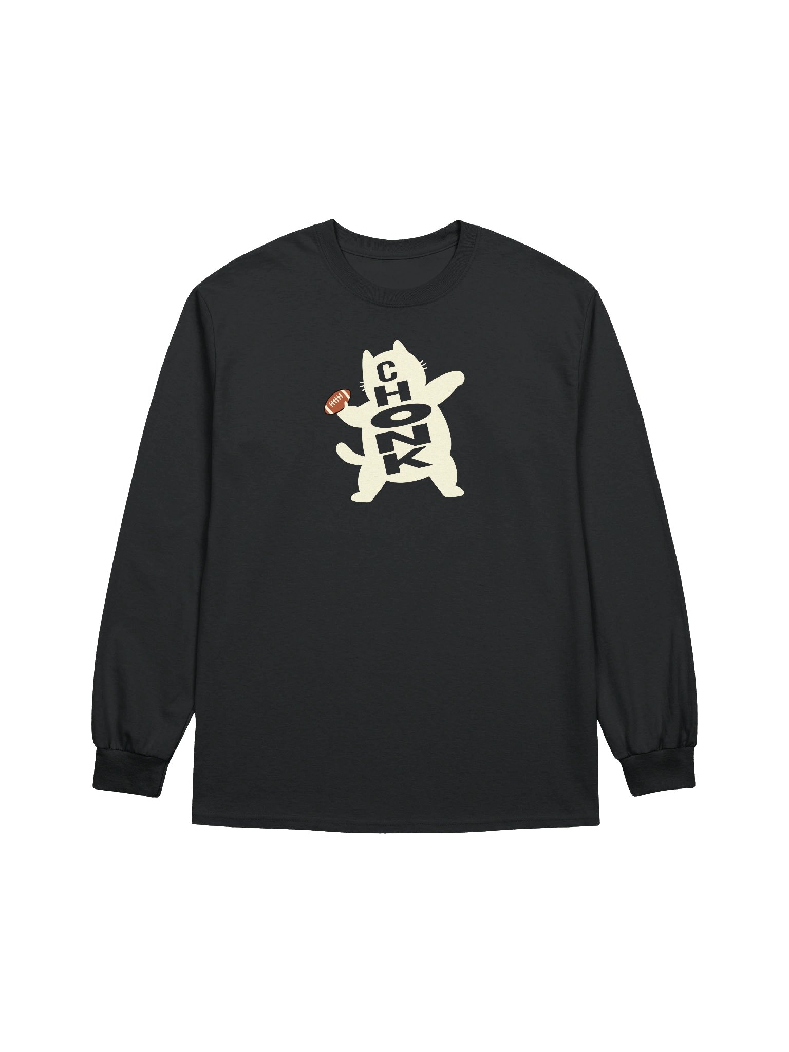American Football Chonk Cat 2 - Unisex Adult Long Sleeve T-shirt product image (1)