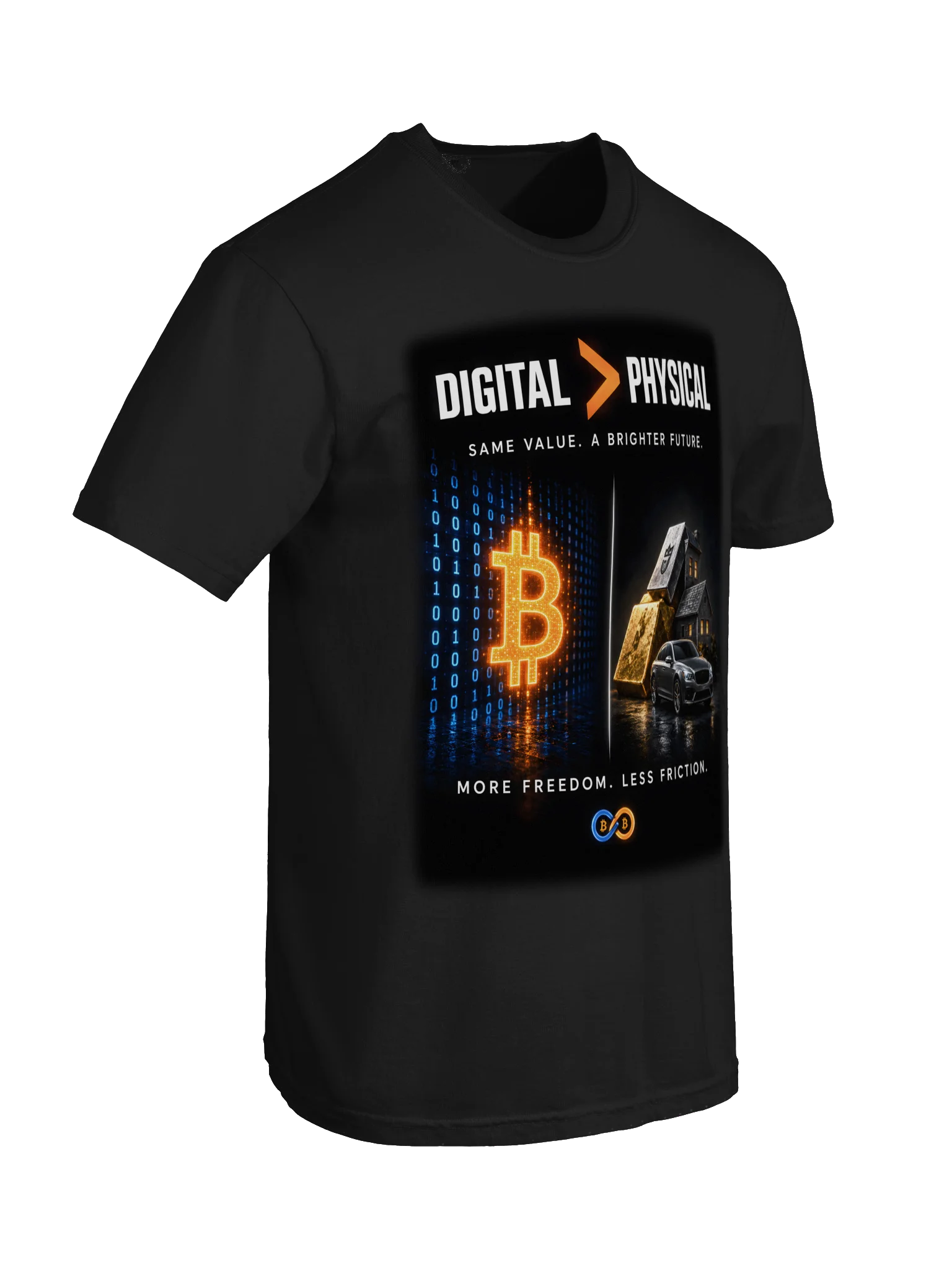 Digital Greater Than Physical Shirt (Black) product image (10)