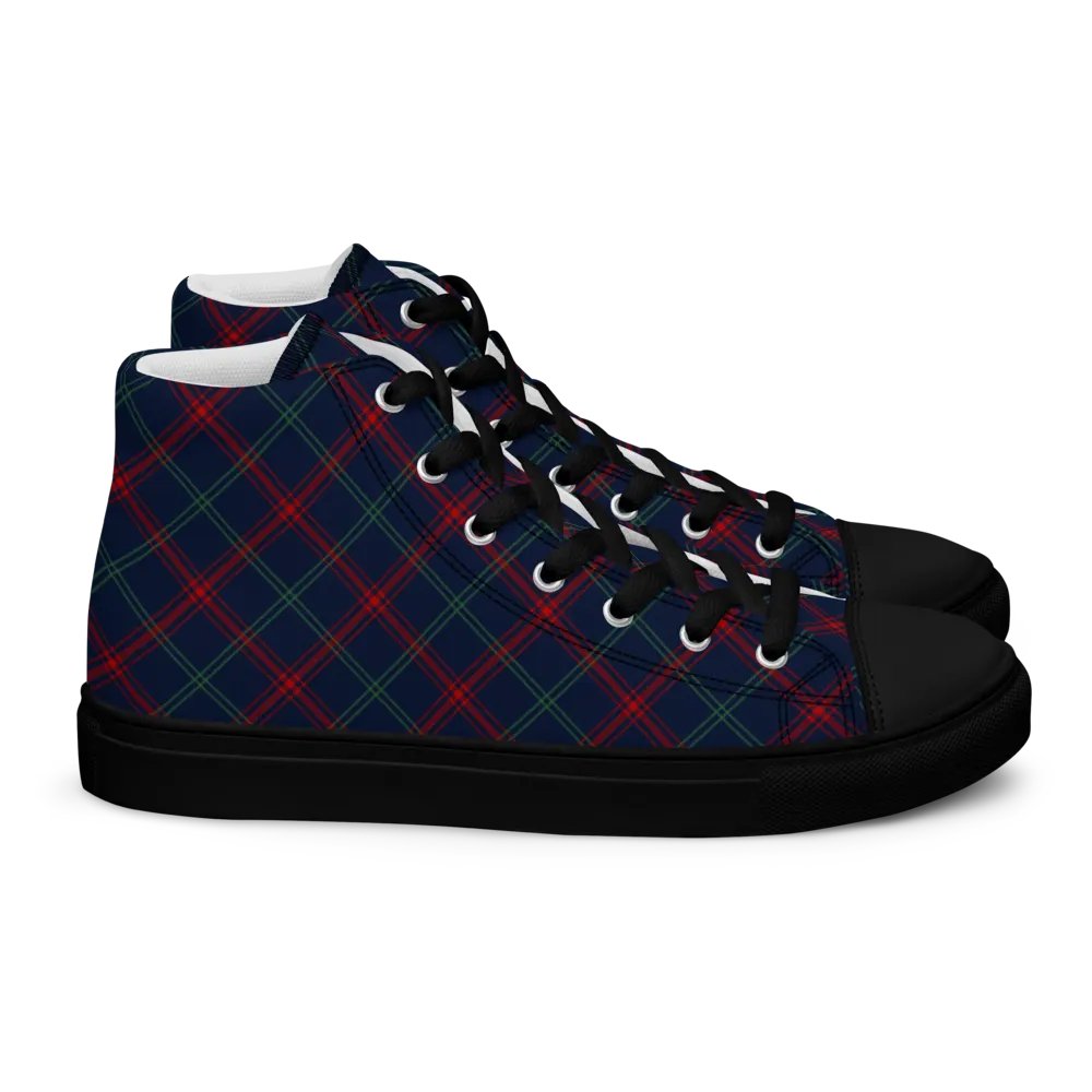 Lynch Tartan Men's High Top Shoes product image (3)