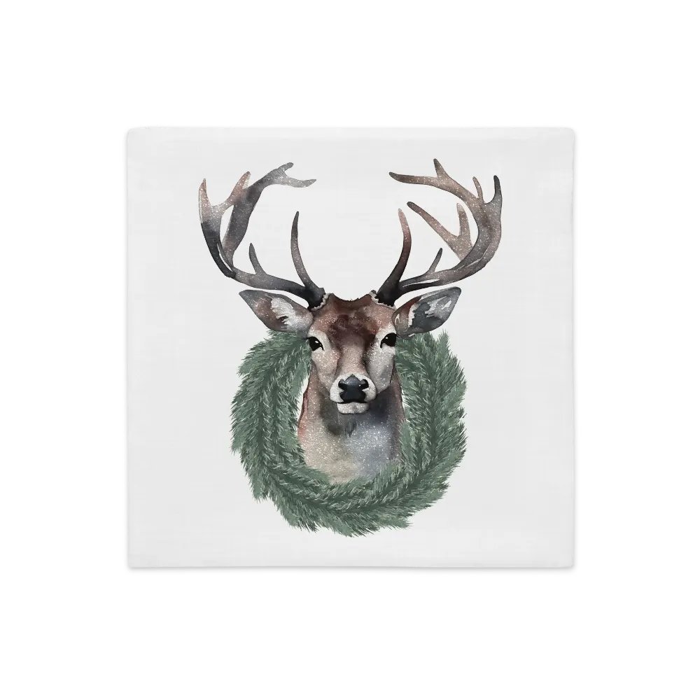 Wreathed Deer All-Over Print Pillow Case product image (2)