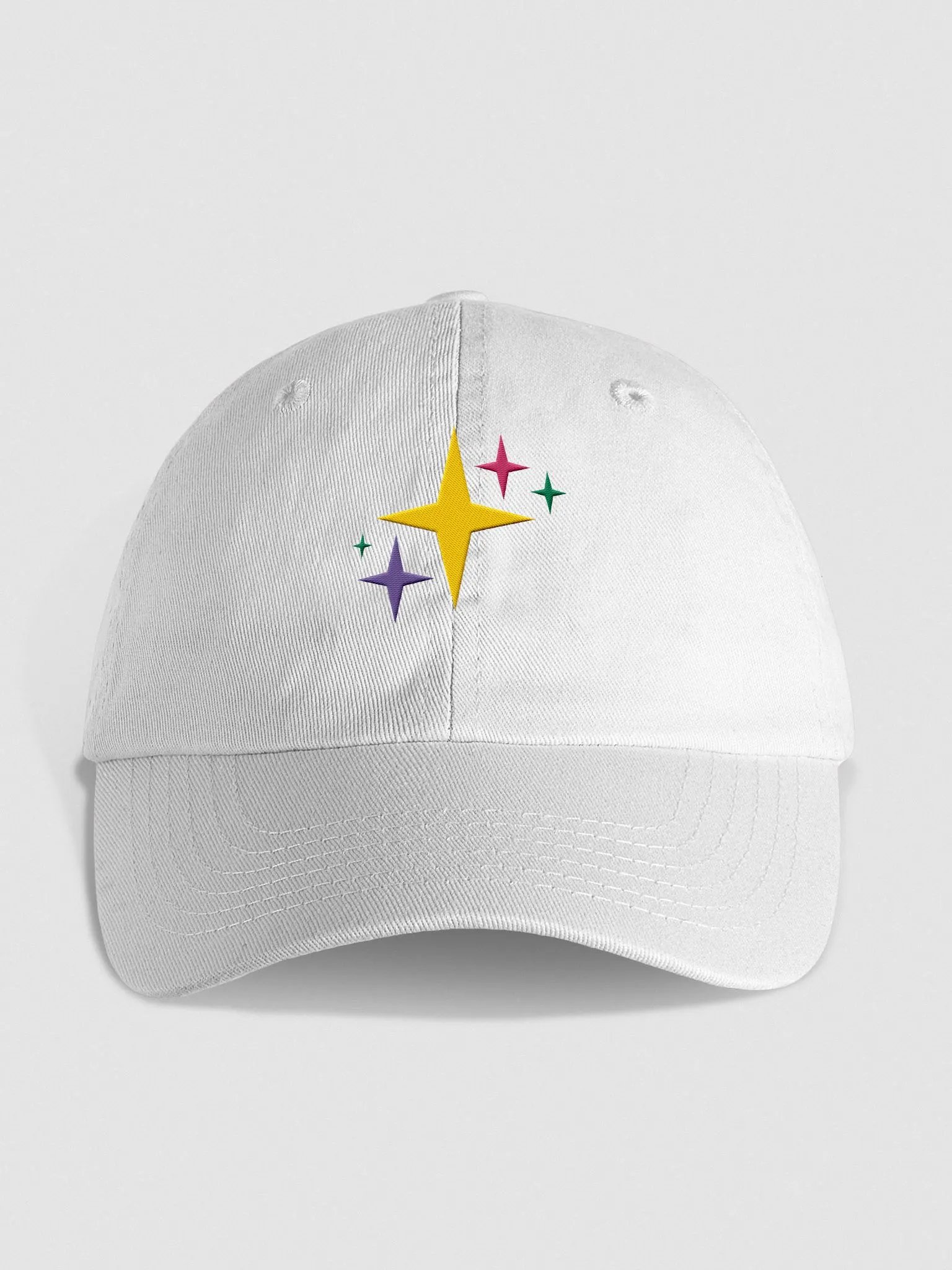 sparkles dad hat (white) product image (1)