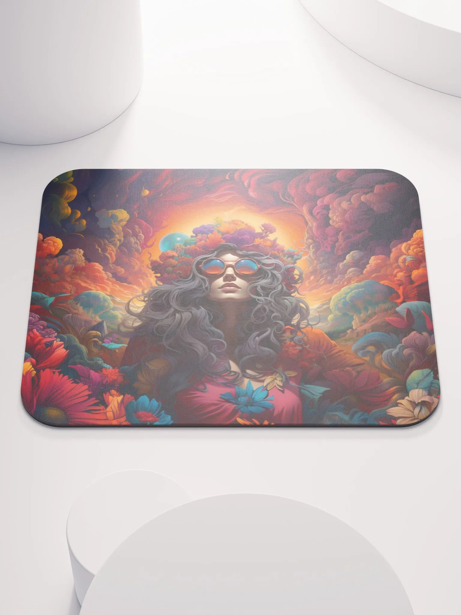 Psychedelic Sunset Mouse Pad product image (1)