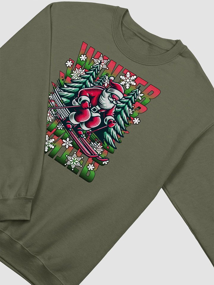 Winter Santa Skiing Festive Crewneck product image (12)