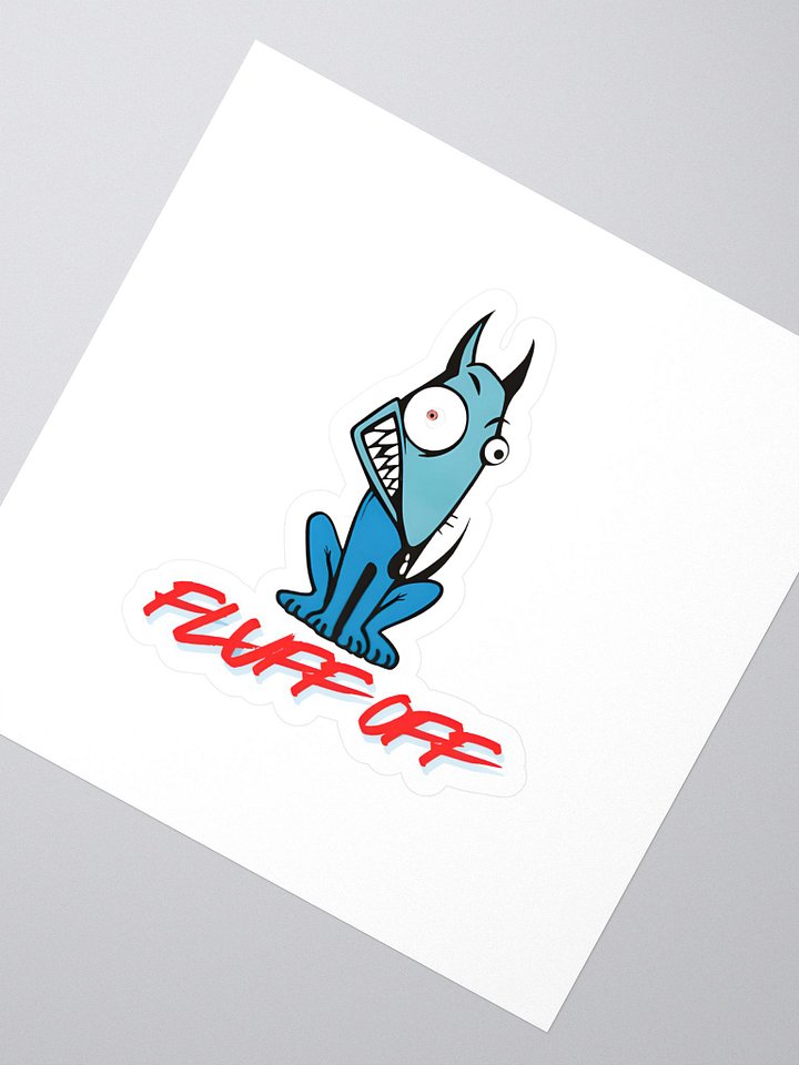 fluff off sticker product image (2)