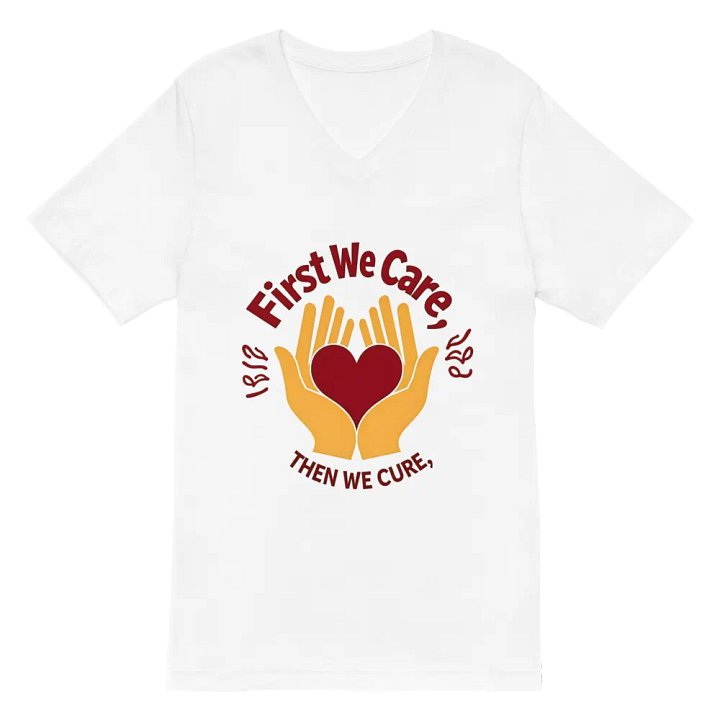 Care & Cure Heart V-Neck Tee product image (2)