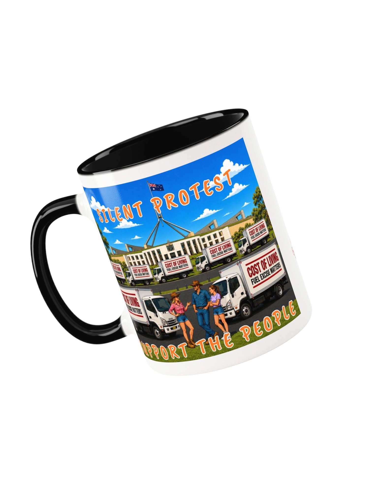 Silent Protest Support The People Mug product image (3)