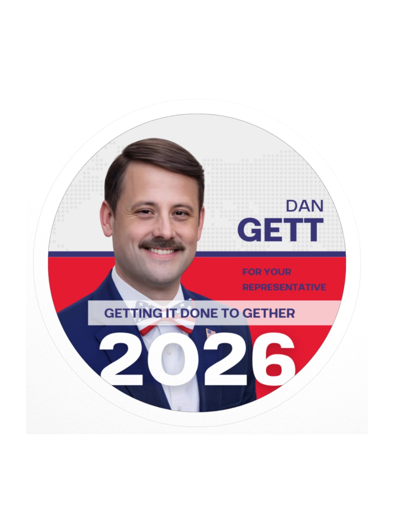 Dan Gett 2026 Campaign Sticker product image (1)