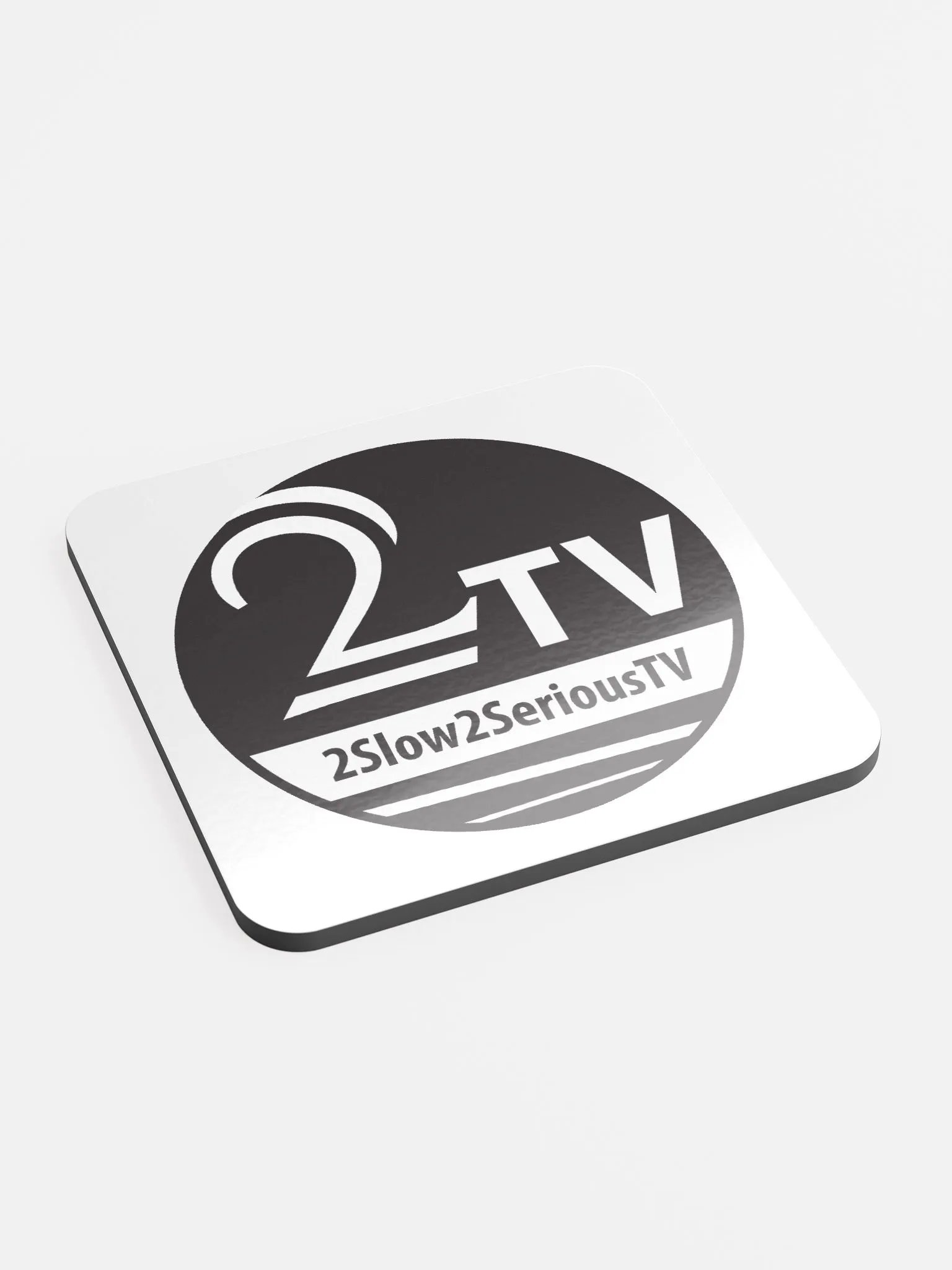2Slow Logo Coasters - Black product image (2)