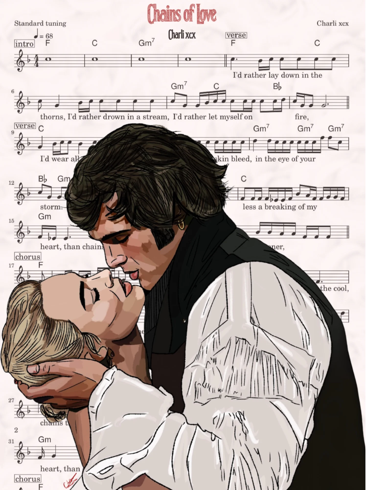 Chains of Love Sheet Music + Art Print product image (1)
