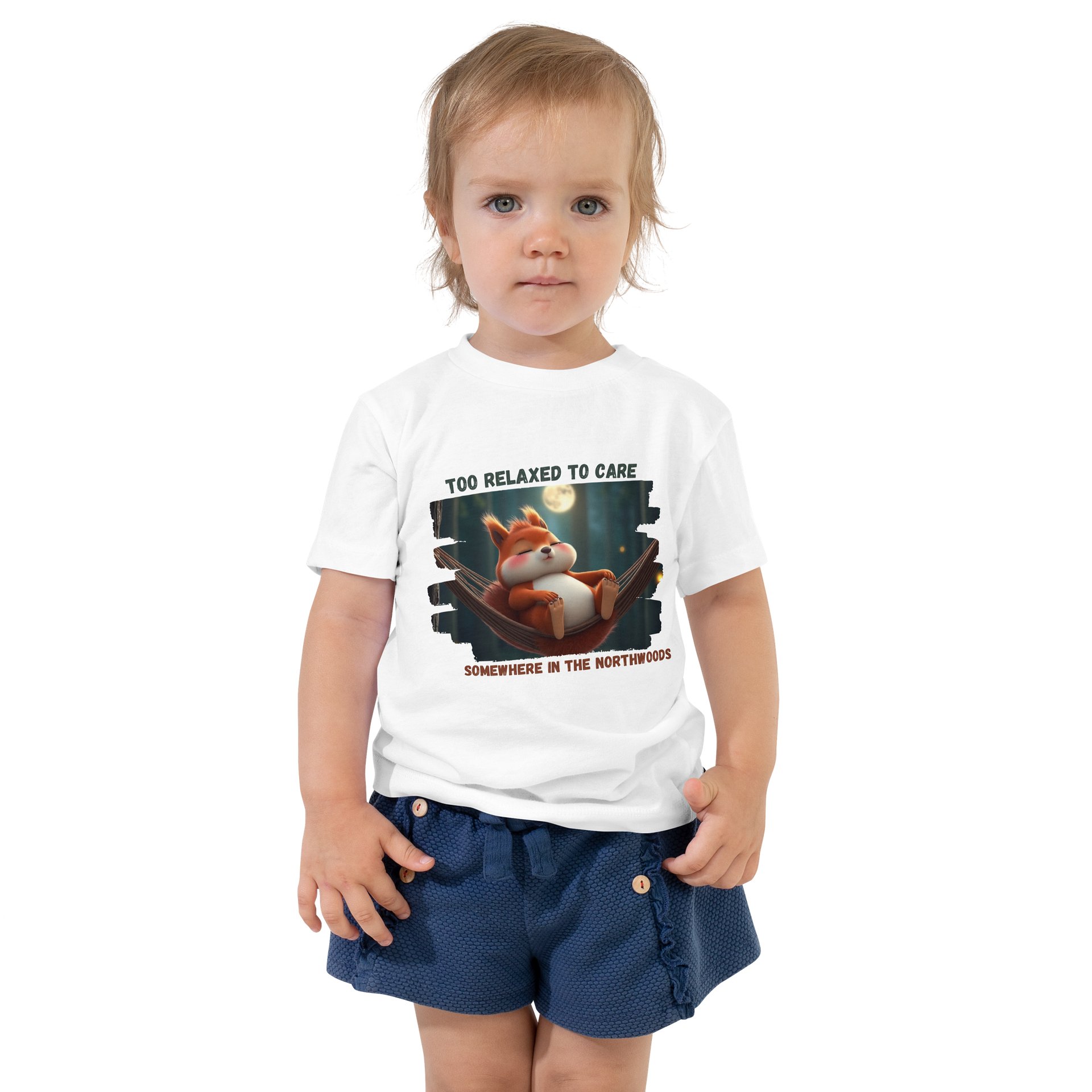 Cute Sleeping Red Squirrel T-Shirt for Kids – Cozy Forest Wildlife Design product image (3)
