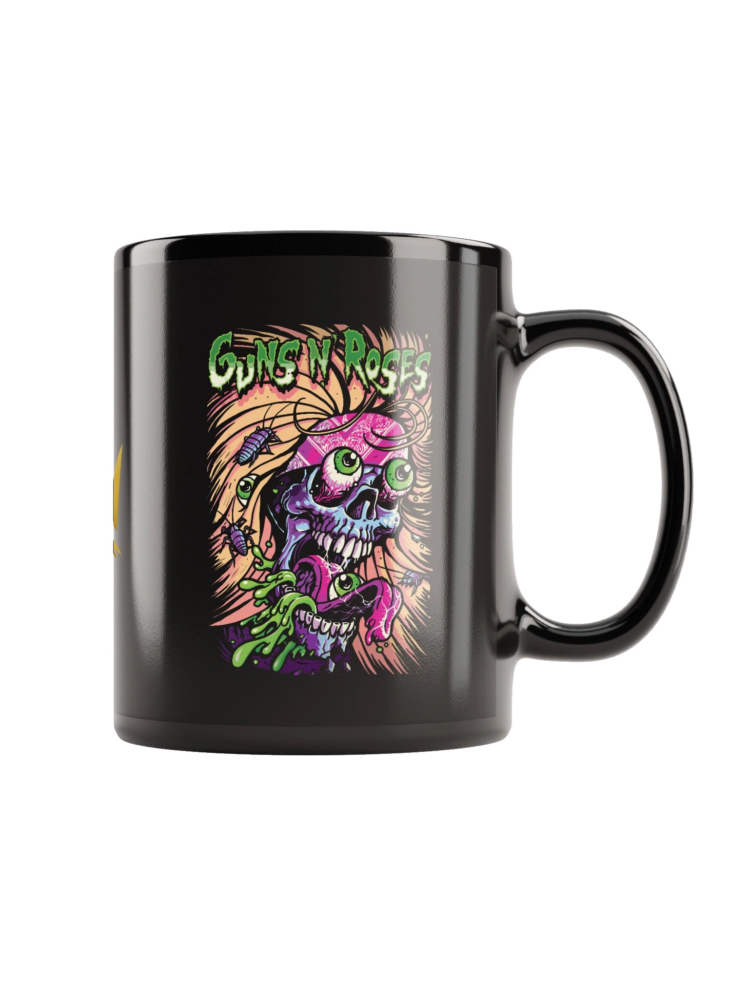 Ceramic Mug – "Psychedelic Skeleton Crown" Modern Graphic Coffee Mug for Daily Use product image (1)