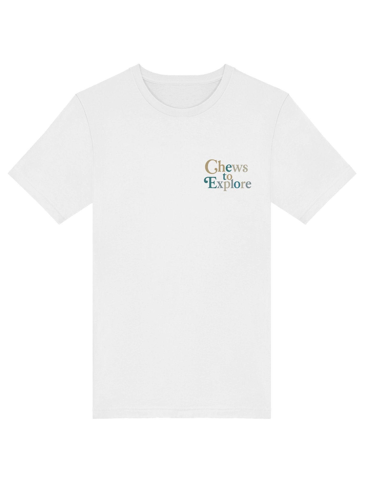 ChewsToExplore White T-Shirt product image (5)
