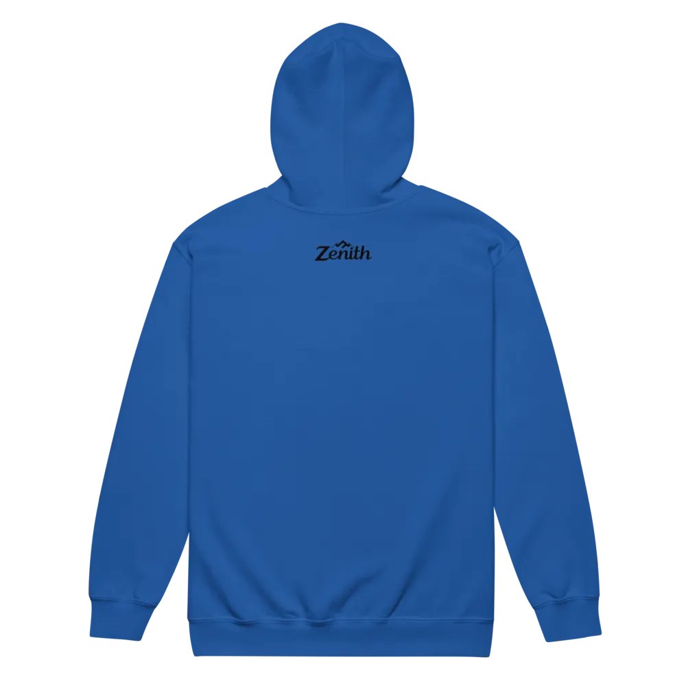 Unisex Heavy Blend Zip Hoodie with Zenith Script Design product image (9)