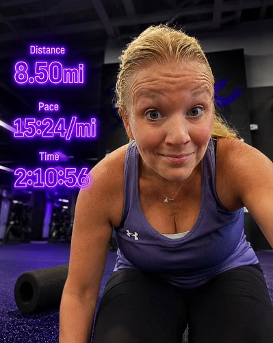 Not only is the heat brutal, but also my headphones died 13 minutes into this run! 🤣

Officially halfway through my half-mara...