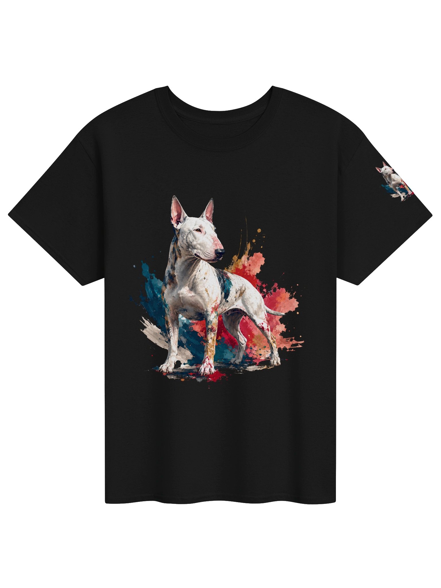 Bull Terrier Colourful Posture T-shirt product image (1)